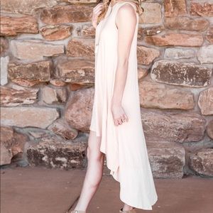 Blush Pink High Low Dress